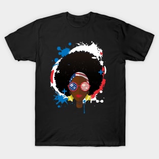 Afro American Girl T-Shirt